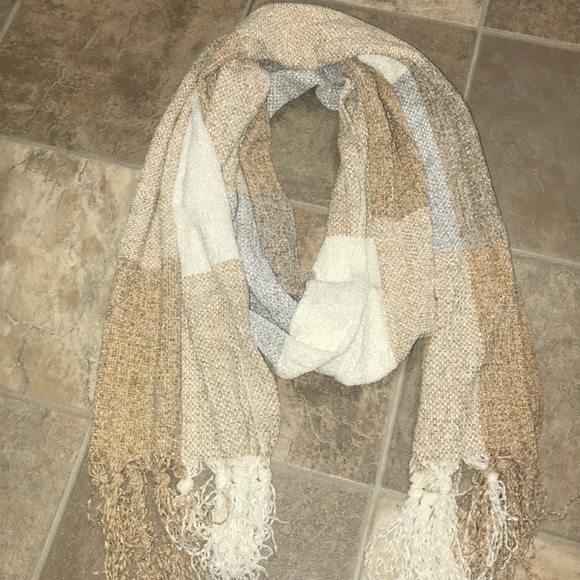 Accessories - Small Plaid chenille Scarf